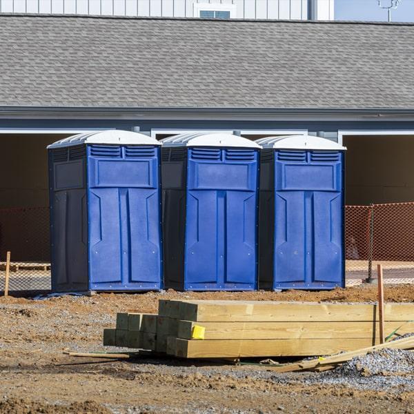 Heavy-duty construction site porta potty in Madison, Wisconsin